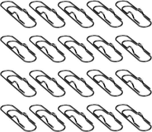 20 PCS Metal Pen Clips, Black Pen Holder, Multifunctional Pen Clip Holders for Notebooks, Paper, Clipboard V1258-DP02-B-3823