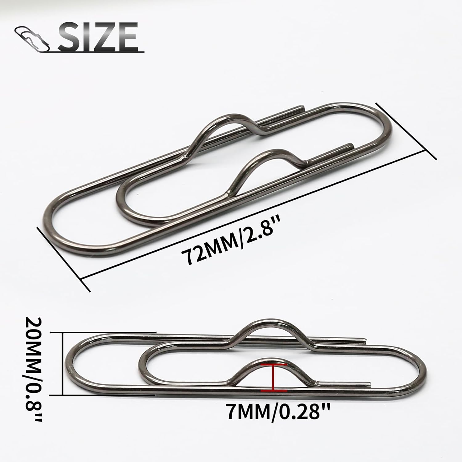 20 PCS Metal Pen Clips, Black Pen Holder, Multifunctional Pen Clip Holders for Notebooks, Paper, Clipboard V1258-DP02-B-3823