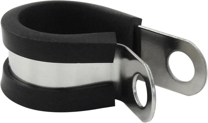 20 PCS 5/8 Inch Cable Clamp 304 Stainless Steel Pipe Clamp, Rubber Cushioned Insulated V1258-DP02-B-3826