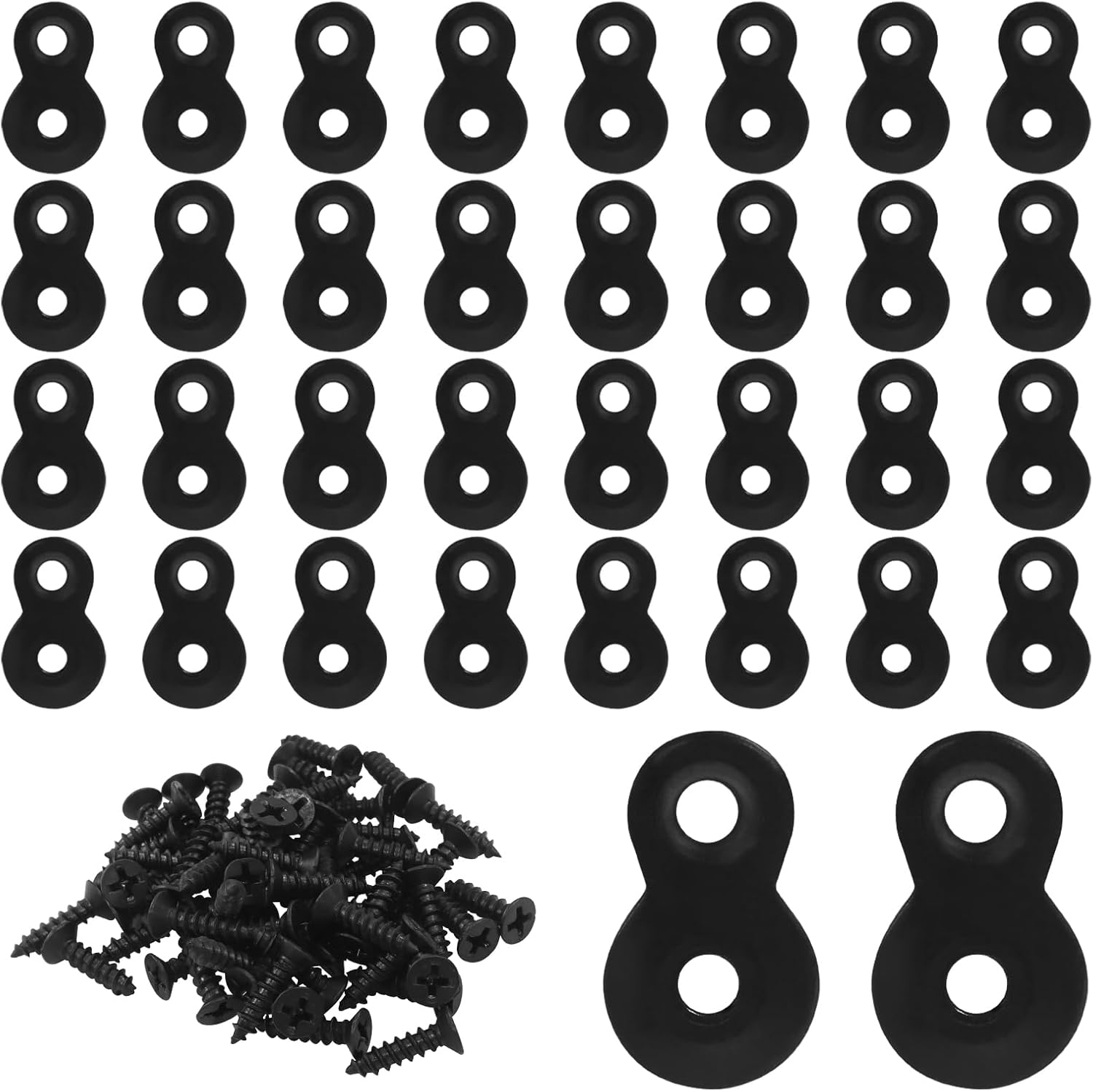 30 Pack Heavy Duty Figure 8 Fastener Clips, Solid Steel Fasteners Screws Heavy Duty Clips, Durable Table Top V1258-DP02-B-3835