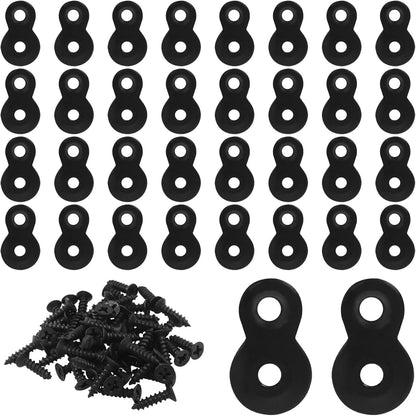 30 Pack Heavy Duty Figure 8 Fastener Clips, Solid Steel Fasteners Screws Heavy Duty Clips, Durable Table Top V1258-DP02-B-3835