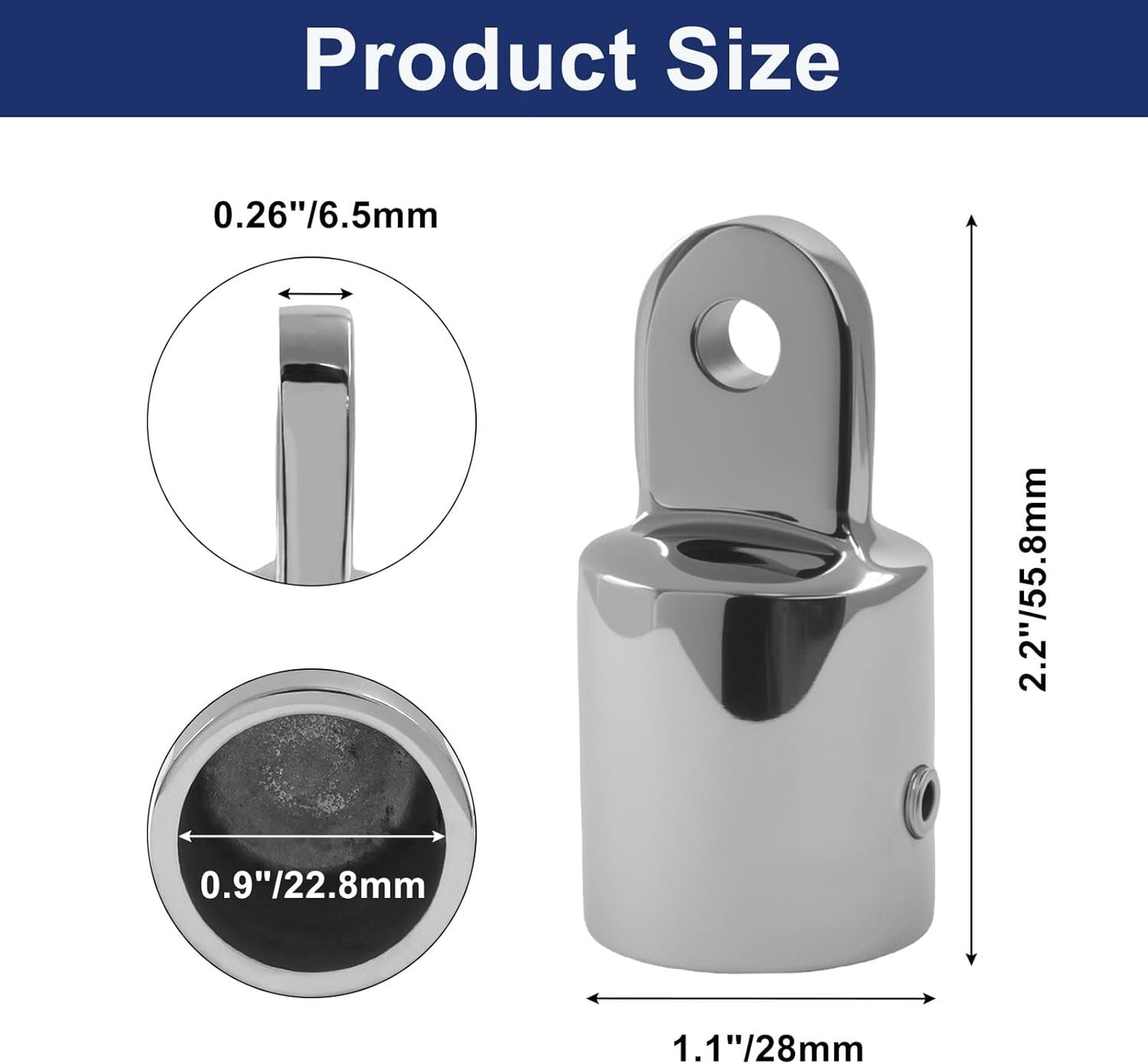 Bimini Top Cap V1258-DP02-B-3845