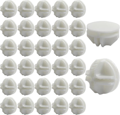 32 Pack White Plastic Cube Connectors, Wire Grid Cube ABS Connectors Modular Closet Storage Organizer, DIY V1258-DP02-B-3848