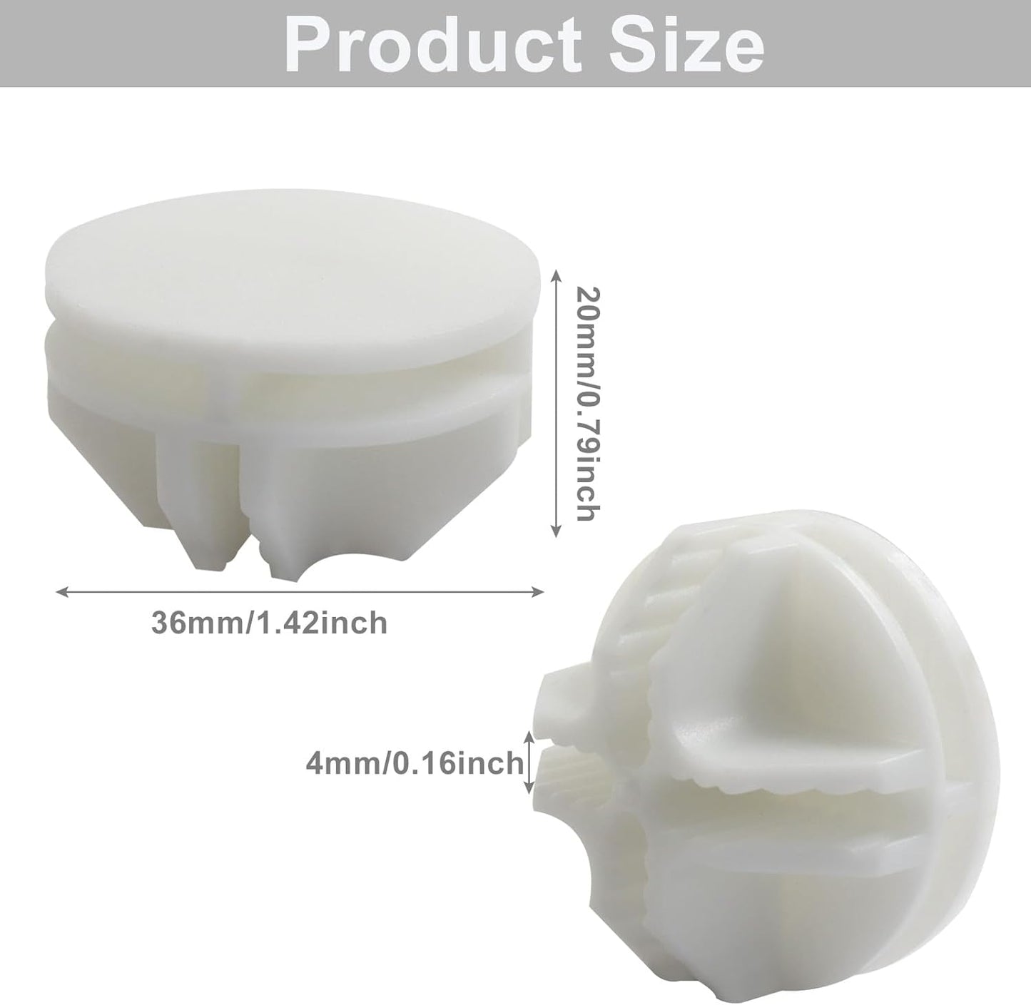 32 Pack White Plastic Cube Connectors, Wire Grid Cube ABS Connectors Modular Closet Storage Organizer, DIY V1258-DP02-B-3848