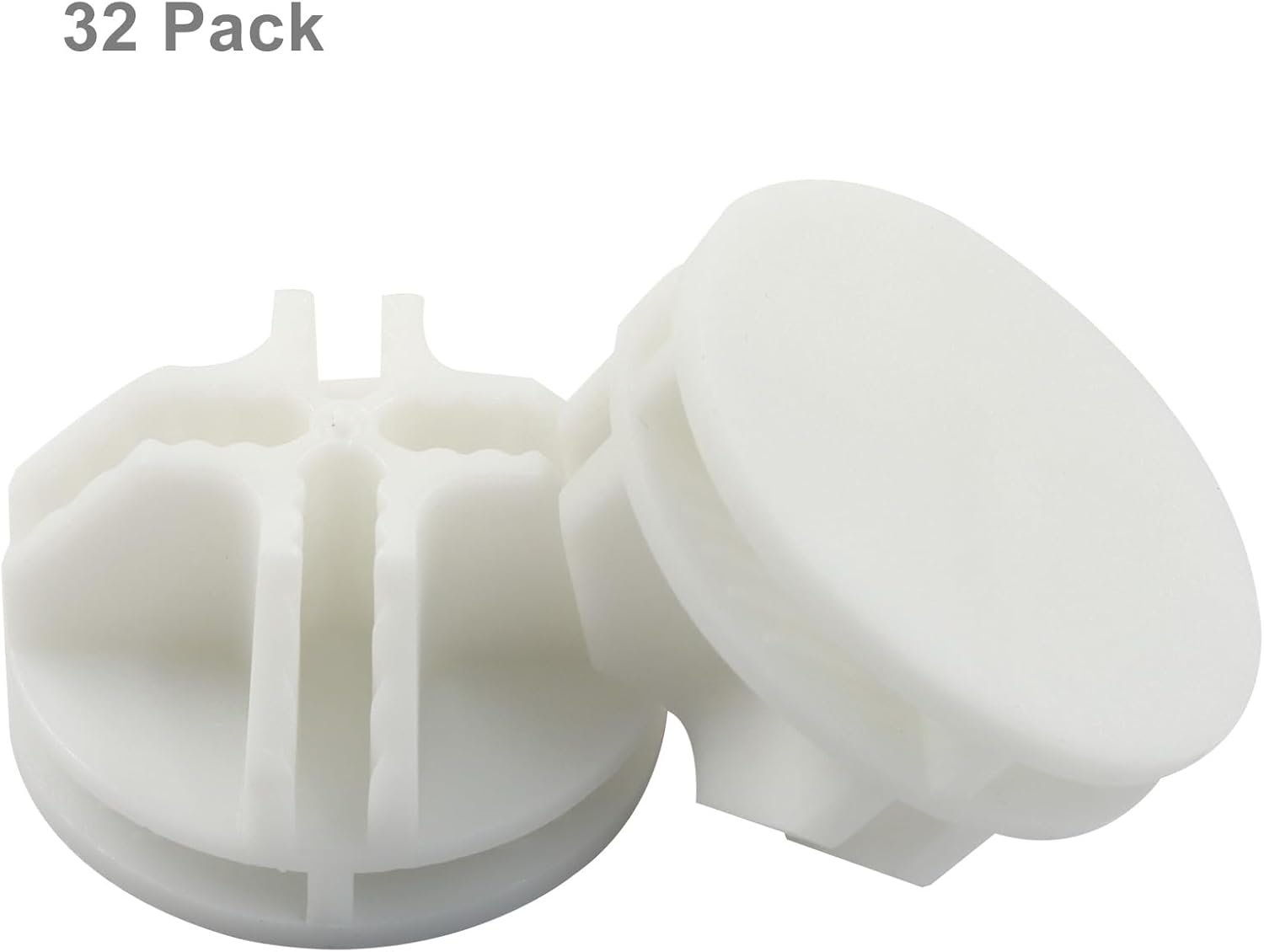 32 Pack White Plastic Cube Connectors, Wire Grid Cube ABS Connectors Modular Closet Storage Organizer, DIY V1258-DP02-B-3848