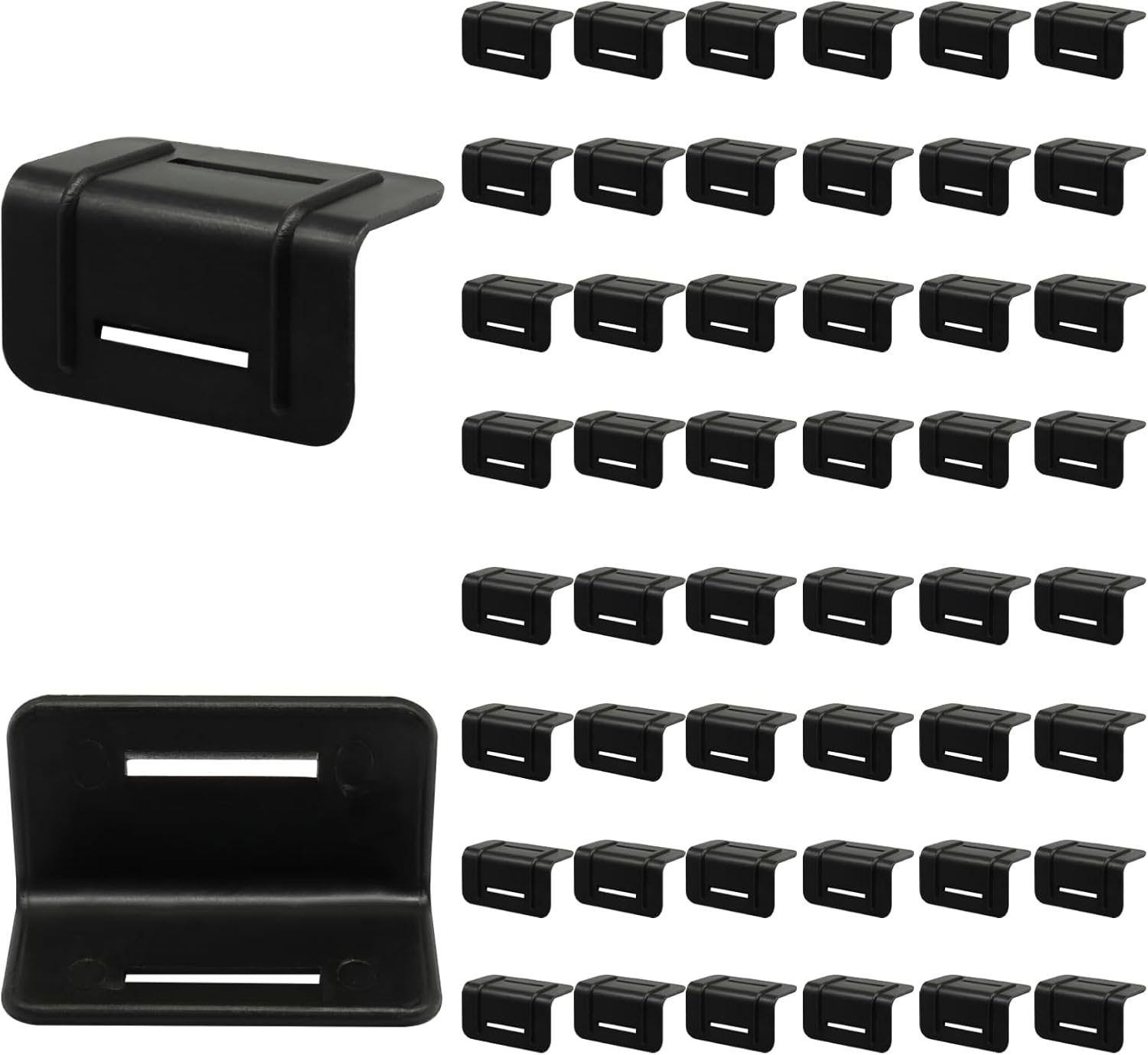 50 Pack Tie Down Edge Protectors, Plastic Corner Protectors Pallet Guard Cargo Strap Protectors, L Shaped V1258-DP02-B-3852
