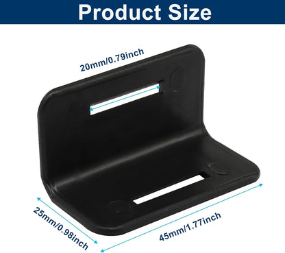 50 Pack Tie Down Edge Protectors, Plastic Corner Protectors Pallet Guard Cargo Strap Protectors, L Shaped V1258-DP02-B-3852