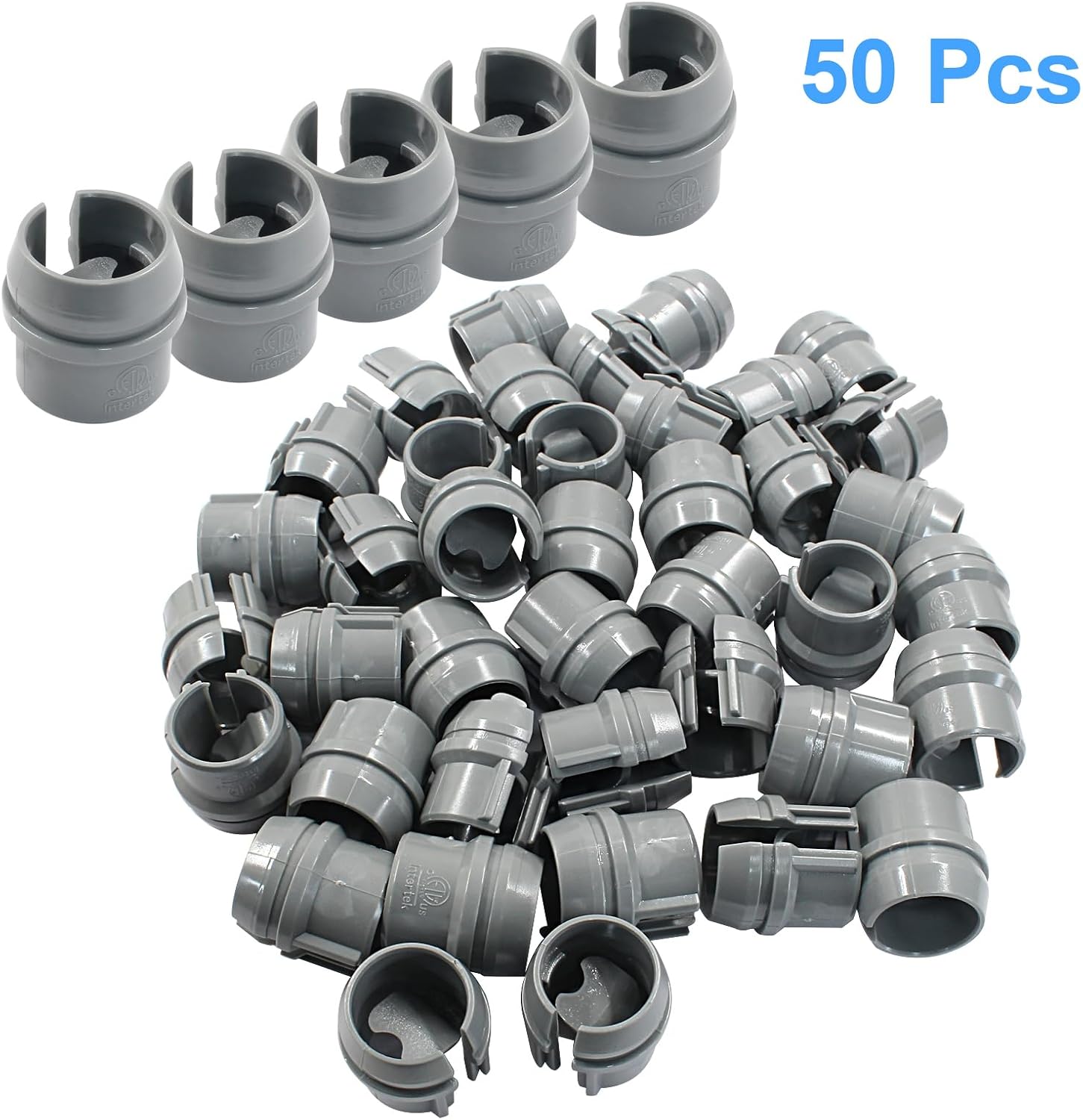 50 PCS 1/2 Inch Non-Metallic Cable Connector, Quick Installation Labor Saving Cable Connector for 14/2-10/3 V1258-DP02-B-3853