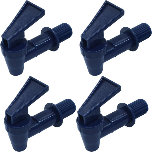 4 Pcs Replacement Cooler Faucet, BPA Free Water Dispenser Tap Reusable Spigot Spout, Beverage Lever Pour V1258-DP02-B-3856