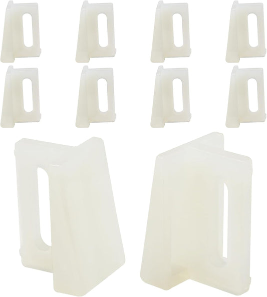 10 Pack Pocket Door Guide Bottom, Jamb Mounted Sliding Door Guides Replacement Kit with Screws (1.125 Inch, V1258-DP02-B-3865