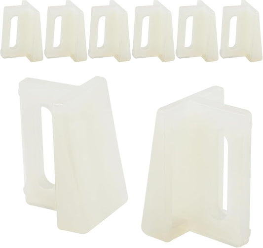 10 Pack Pocket Door Guide Bottom, Jamb Mounted Sliding Door Guides Replacement Kit with Screws (1.125 Inch, V1258-DP02-B-3865