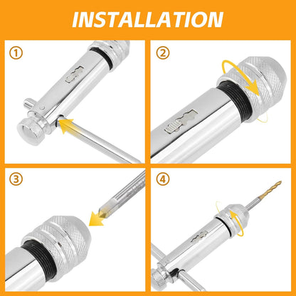 Ratchet Tap Wrench Adjustable T-Handle Tap Wrench Capacity Range M5-M12 V1258-DP02-B-3885