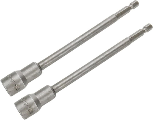 Hex Shank Magnetic Power Nut Driver Bit Set 13mm Hex Socket Extension Long Metric Hex Driver Bits -2pcs V1258-DP02-B-3889