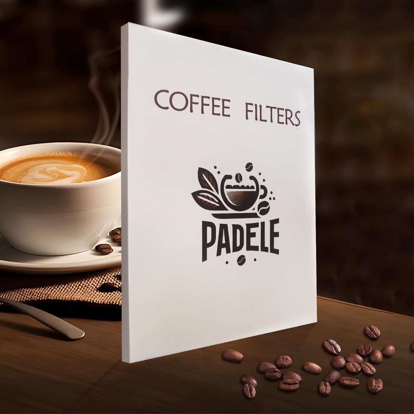 Coffee Filters #4, Cone Coffee Filter 8-12 Cup, 200 Unbleached Natural Coffee Filters V1258-DP02-B-389