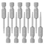 10pcs 1/16" Hex Allen Wrench Drill Bit Set, 1/4" Hex Shank, S2 Steel V1258-DP02-B-3890
