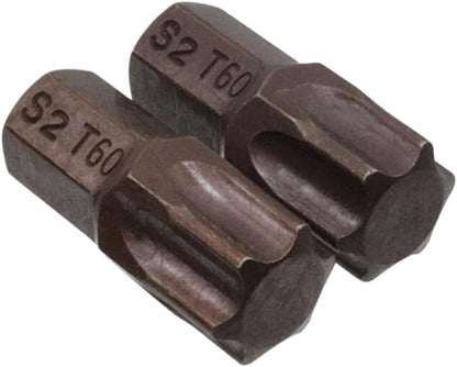 T60 Torx Screwdriver Bit Set 6 Point Star Bits with Hex Shank for Power Screwdriver Drill Impact Driver -8pcs V1258-DP02-B-3893