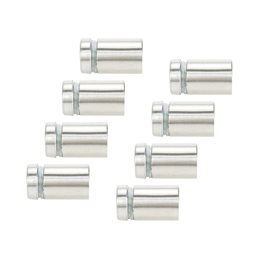Sign Standoff Screws 0.63" Dia 1.06" Length Glass Standoff Bolts Stainless Steel 3/8" Thread Dia Advertising V1258-DP02-B-3898