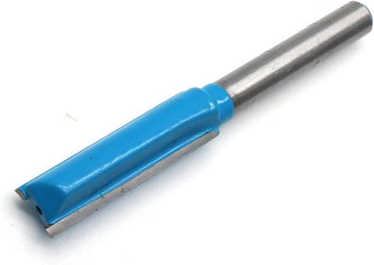Straight Router Bit Double Flutes for Woodworking 1/4" Shank Dia 3/8" Cutting Dia - Pack of 5 V1258-DP02-B-3900