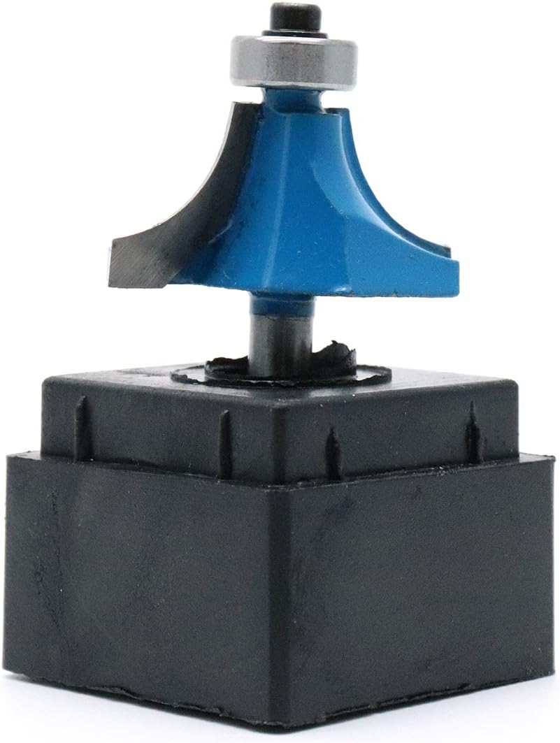 Round Over Edging Router Bit 1/4" Shank 1/2" Cutting Radius Bearing Guide Corner Rounding Router Bit V1258-DP02-B-3901