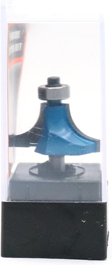 Round Over Edging Router Bit 1/4" Shank 1/2" Cutting Radius Bearing Guide Corner Rounding Router Bit V1258-DP02-B-3901