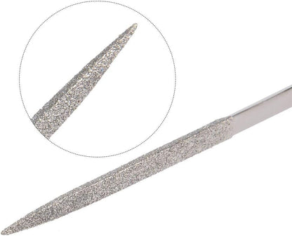Triangle Diamond Needle Files 5.5"/140mm Length - 10pcs V1258-DP02-B-3903