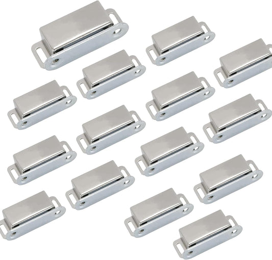 Mini Size Door Magnet Door Catch Latch Stainless Steel for Cupboard Cabinet -Pack of 20 V1258-DP02-B-3911