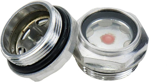 M30/1-3/16 Air Compressor Oil Sight Glass Male Oil Liquid Level Gauge Sight Glass -2pcs V1258-DP02-B-3915
