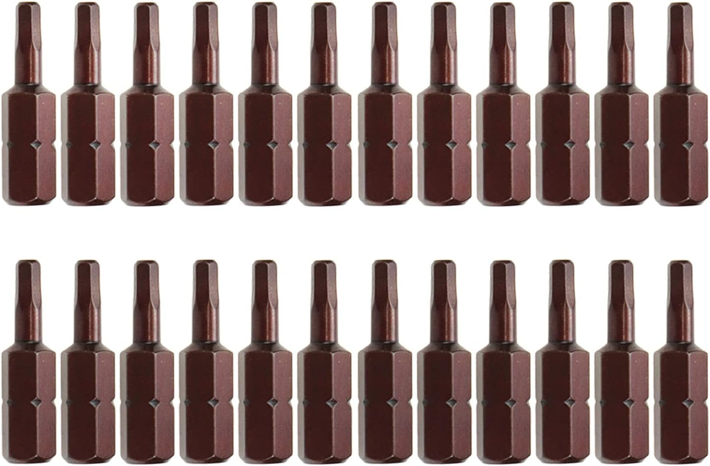 3mm Hex Tamper Resistant Bit Set 1/4 Inch Hex Shank Magnetic Bit Set 1 Inch Length - 24pcs V1258-DP02-B-3919