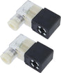 Electric Solenoid Air Valve Normally Closed 220V AC, 5.5VA Solenoid Valve for Air Compressor V1258-DP02-B-3921