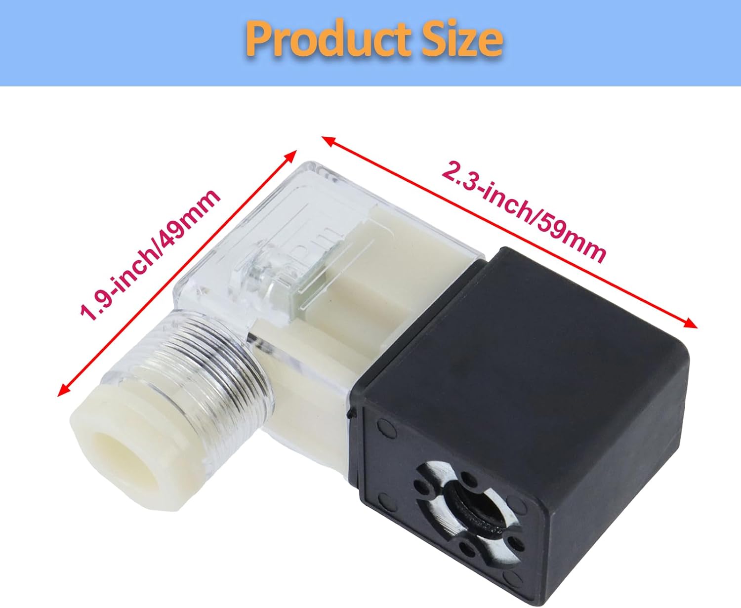 Electric Solenoid Air Valve Normally Closed 220V AC, 5.5VA Solenoid Valve for Air Compressor V1258-DP02-B-3921