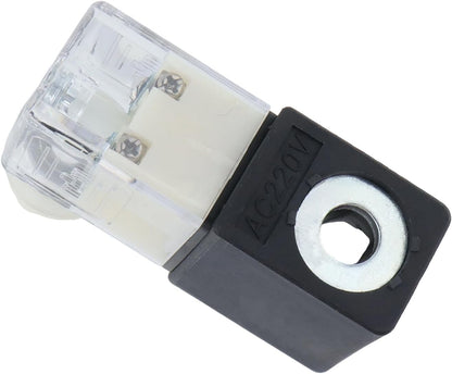 Electric Solenoid Air Valve Normally Closed 220V AC, 5.5VA Solenoid Valve for Air Compressor V1258-DP02-B-3921