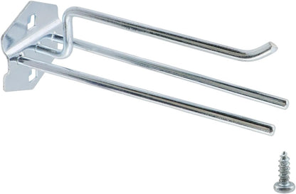 Pegboard Hooks Heavy Duty Metal Steel 3/8" Square Hole Peg Hooks Suitbale for 1.5" Spaced Pegboards Wall V1258-DP02-B-3923