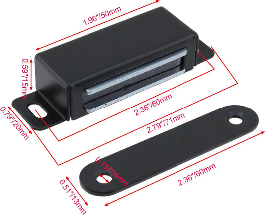 Magnetic Cabinet Door Catch 55 lbs Stainless Steel Magnets Closet Catches for Kitchen Bathroom Cupboard V1258-DP02-B-3931