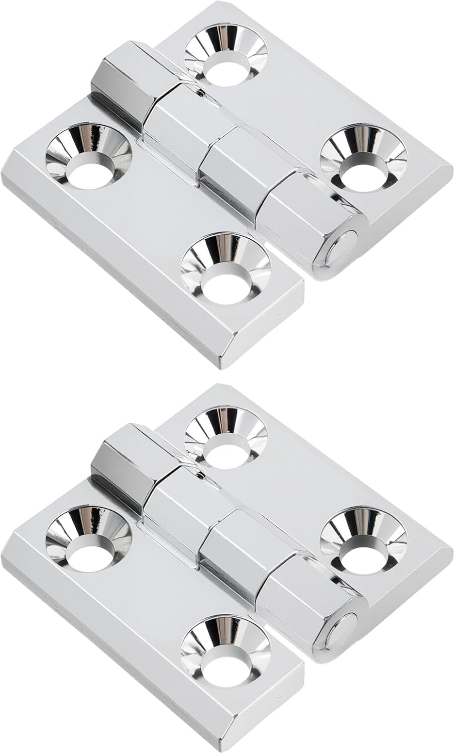Butt Hinge Zinc Alloy Door Hinge Polished Chrom Silver Residential Bed Room Hinge for Doors Hardware 2.36" x V1258-DP02-B-3935