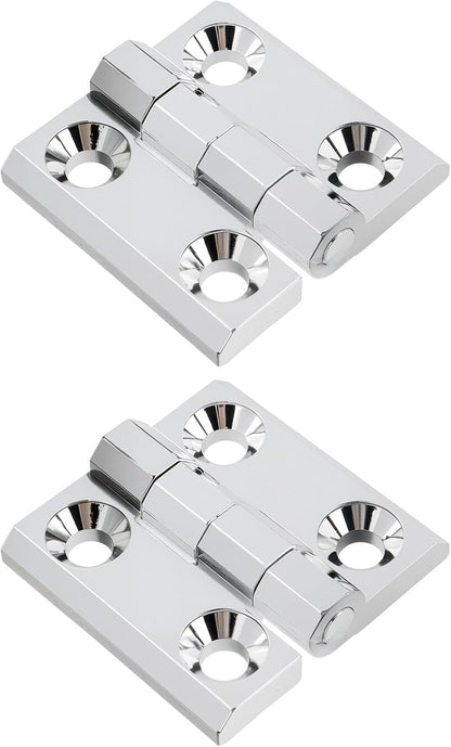 Butt Hinge Zinc Alloy Door Hinge Polished Chrom Silver Residential Bed Room Hinge for Doors Hardware 2.36" x V1258-DP02-B-3935