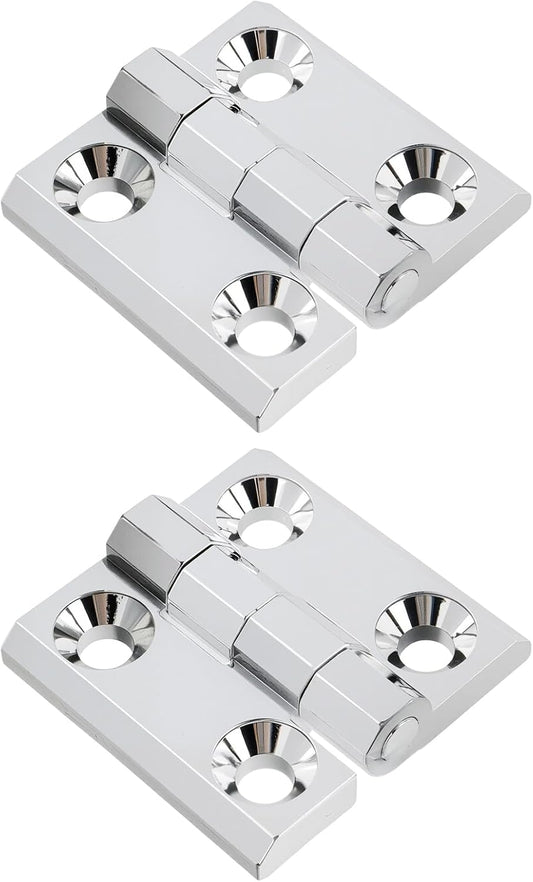 Butt Hinge Zinc Alloy Door Hinge Polished Chrom Silver Residential Bed Room Hinge for Doors Hardware 2.36" x V1258-DP02-B-3935