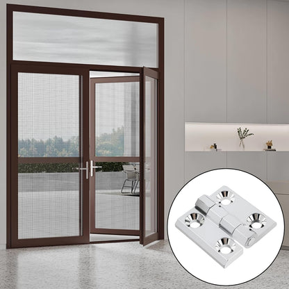 Butt Hinge Zinc Alloy Door Hinge Polished Chrom Silver Residential Bed Room Hinge for Doors Hardware 2.36" x V1258-DP02-B-3935