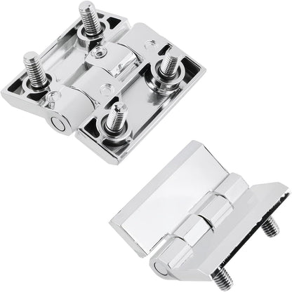 Cabinet Hinge Zinc Alloy Door Hinges with Screw Bolts Polished Chrom Silver Butt Hinge for Electrical V1258-DP02-B-3936