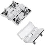 Cabinet Hinge Zinc Alloy Door Hinges with Screw Bolts Polished Chrom Silver Butt Hinge for Electrical V1258-DP02-B-3936