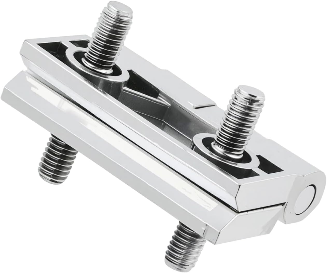 Cabinet Hinge Zinc Alloy Door Hinges with Screw Bolts Polished Chrom Silver Butt Hinge for Electrical V1258-DP02-B-3936