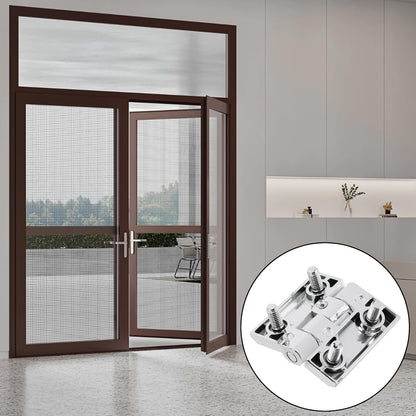 Cabinet Hinge Zinc Alloy Door Hinges with Screw Bolts Polished Chrom Silver Butt Hinge for Electrical V1258-DP02-B-3936