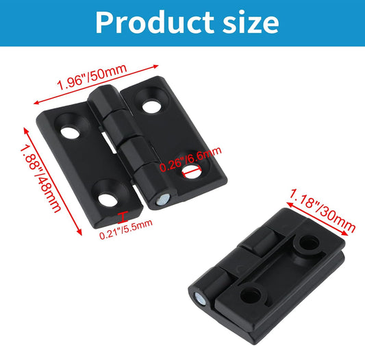 Black Butt Hinge Zinc Alloy Door Hinge Heavy Duty Boat Hatch Hinges Residential Bed Room Hinge for Doors V1258-DP02-B-3938