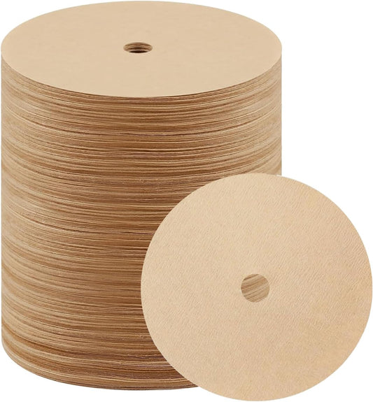 600 Count Percolator Coffee Filters, 3.75 Inch Disposable Round Coffee Filter, Natural Unbleached, Disc V1258-DP02-B-394