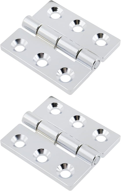 Butt Hinge Zinc Alloy Cabinet Hinges Polished Chrom Silver Residential Bed Room Hinge for Doors Hardware V1258-DP02-B-3941
