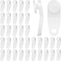 100 Pieces Traverse Rod Slides Curtain Replacement White Plastic Snap in Traversing Slides Track Glider V1258-DP02-B-3997