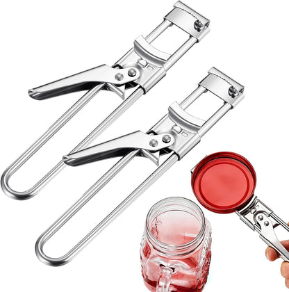 2 Pieces Master Opener Adjustable Jar and Bottle Adjustable Multifunction Stainless Steel Can Jar Lid Gripper V1258-DP02-B-4017