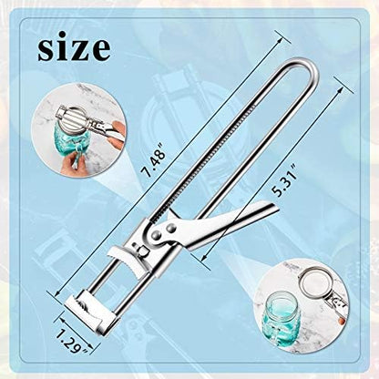 2 Pieces Master Opener Adjustable Jar and Bottle Adjustable Multifunction Stainless Steel Can Jar Lid Gripper V1258-DP02-B-4017