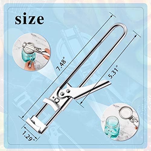 2 Pieces Master Opener Adjustable Jar and Bottle Adjustable Multifunction Stainless Steel Can Jar Lid Gripper V1258-DP02-B-4017