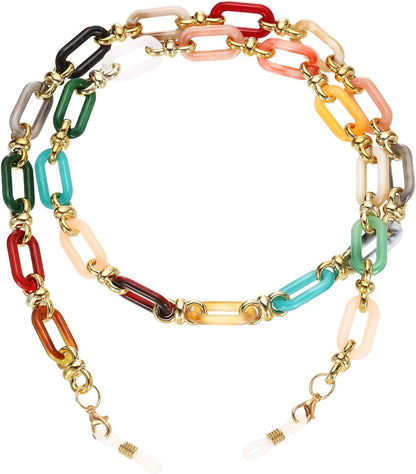 Acrylic Glasses Chain, Eyeglass Chain Holder Strap Chains V1258-DP02-B-4024