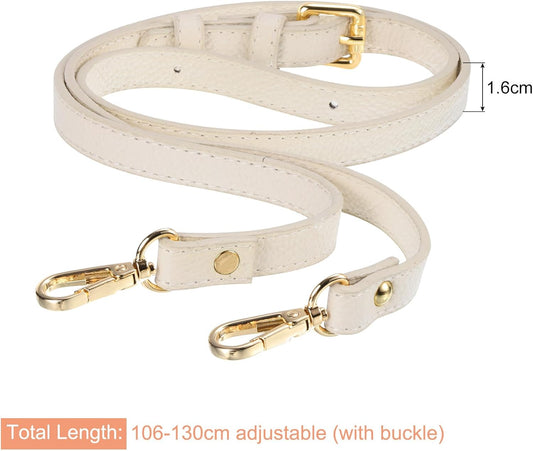 Purse Strap, Leather Adjustable Replacement Strap for Women's Crossbody Handbags Bag, 0.6" Wide, 41-51" Long V1258-DP02-B-4026